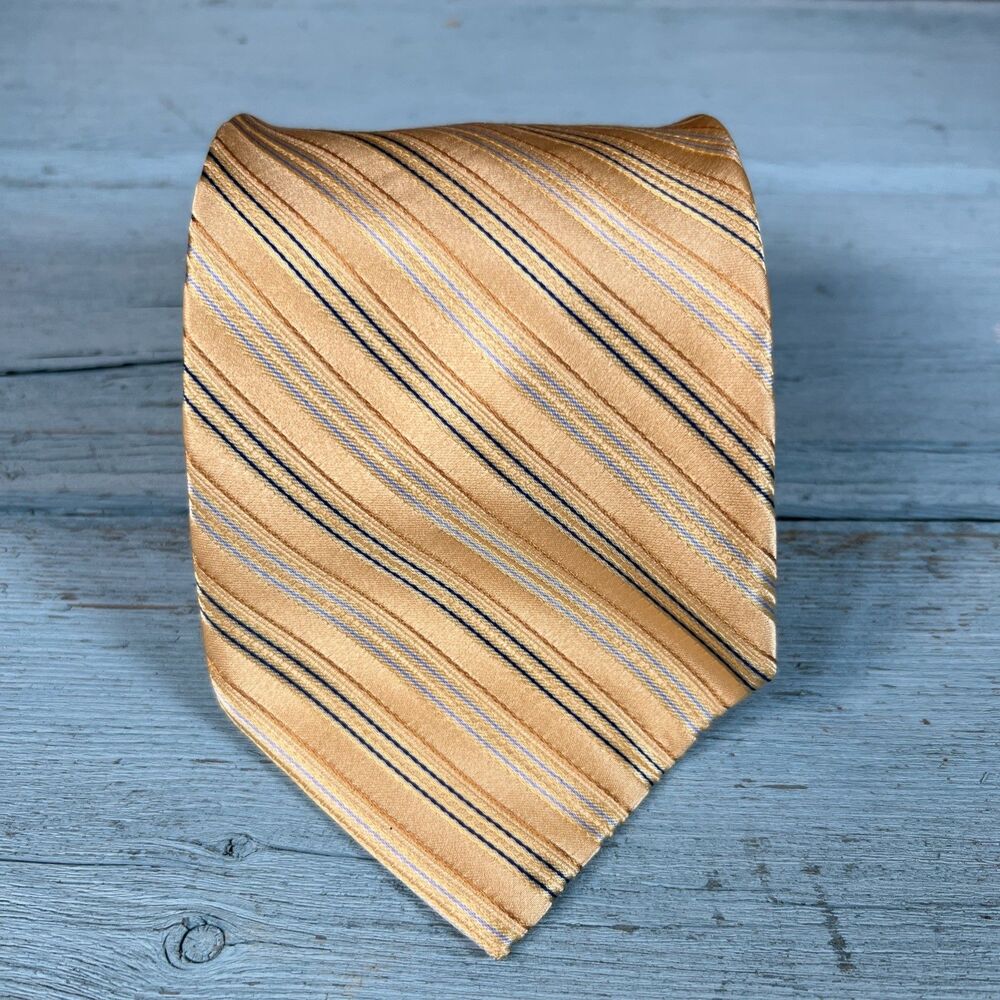 Izod Yellow Striped Men’s Tie